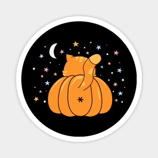 Cat pumpkin Magnet